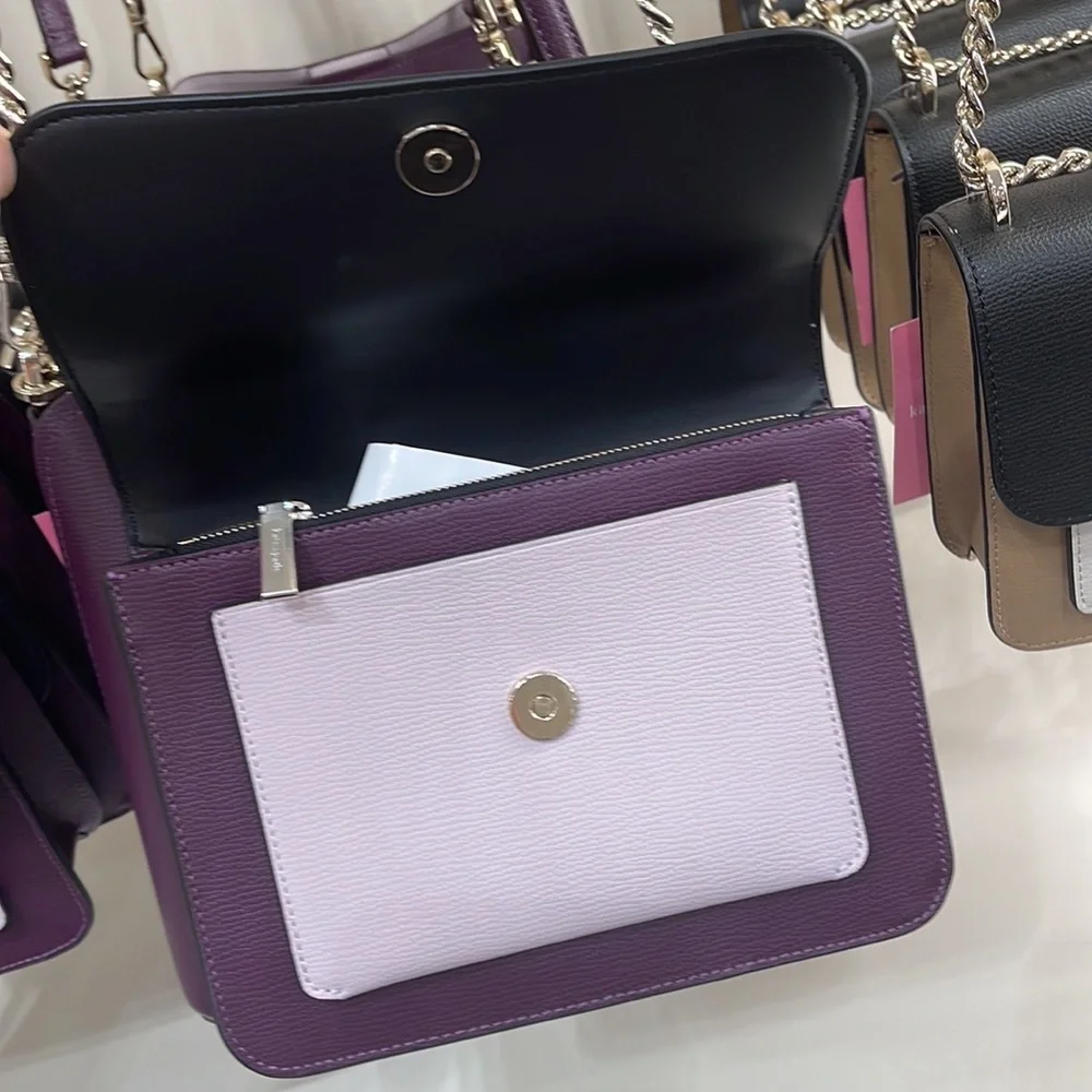 Kate Spade Remi Flap Chain Crossbody 
Colorblock 
Ripe Plum - Picture 5 of 16